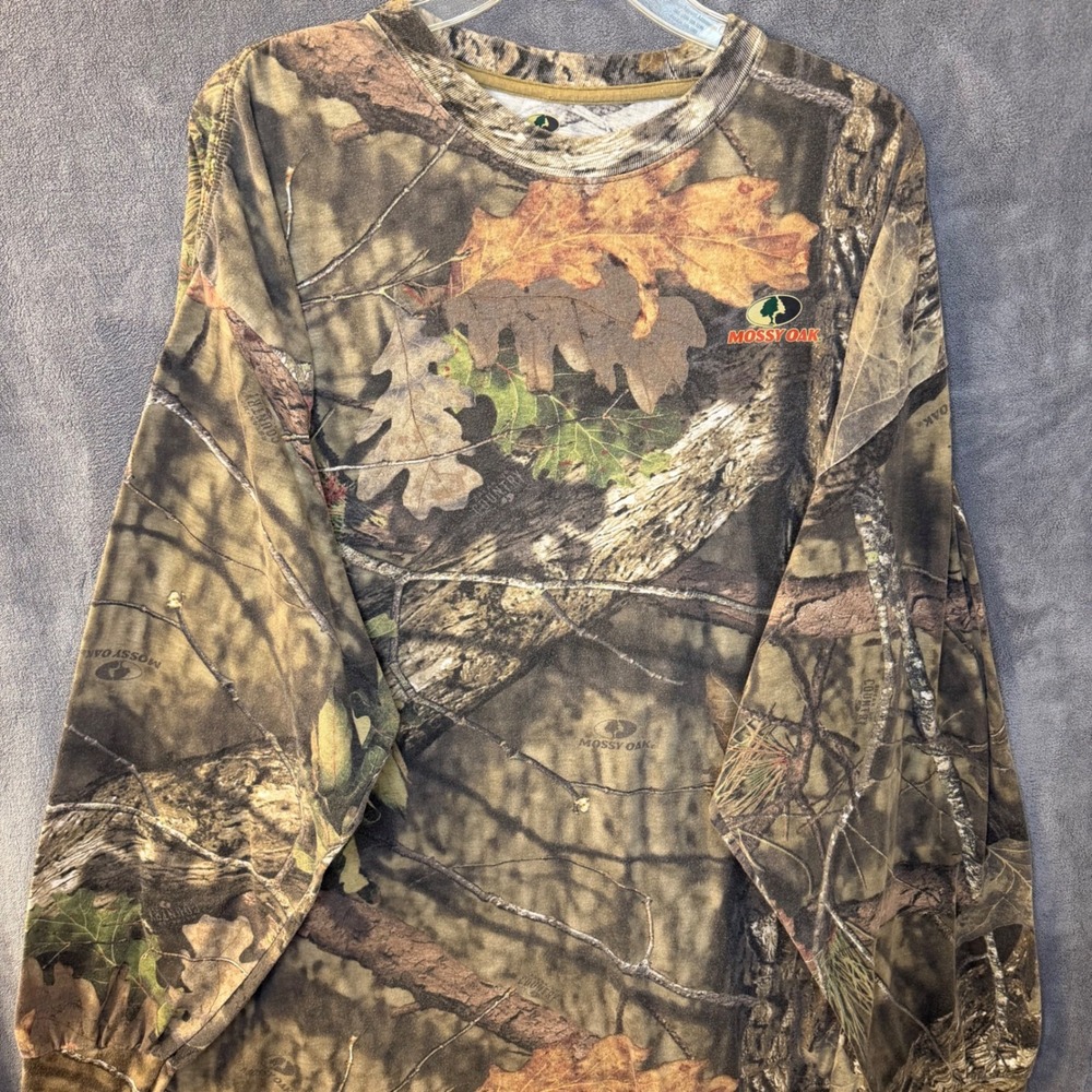 Mossy Oak Mens 2XL Break-Up Country Camo Long Sleeve T-Shirt Hunting Tee